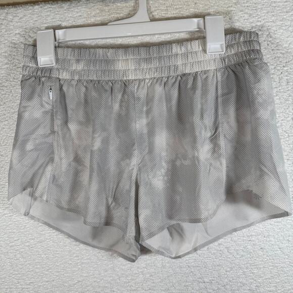 Athleta Pants - athleta womens white and gray printed hustle shorts 3" white size small sports